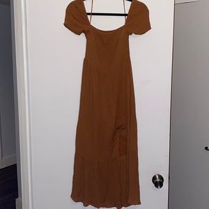Abercrombie and Fitch rust color midi dress